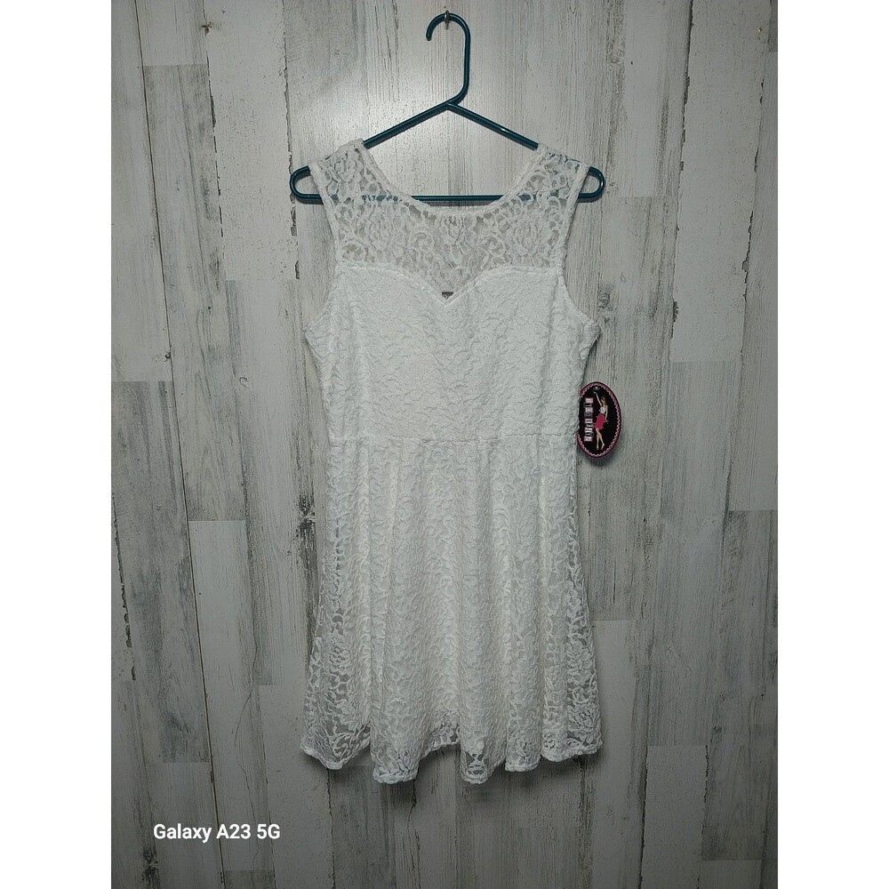 PAPER DOLL NEW White LACE Dress XL